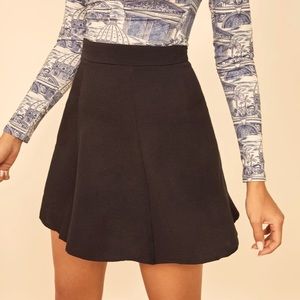 Reformation flounce skirt